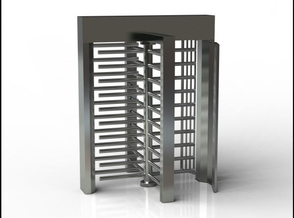 Quality RS485 electrical standard SS 304 stainless steel full height turnstile security gates for sale