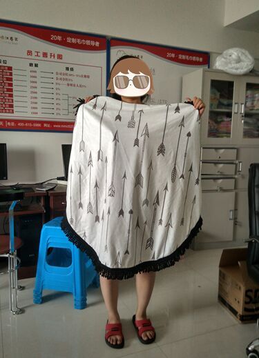 custom children blanket round 100CM small children round beach towel children beach towel