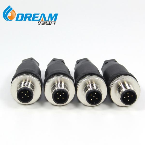 M12 Connector 5 Pin Male Female 5-Pin Pinout Pole Cable Connectors