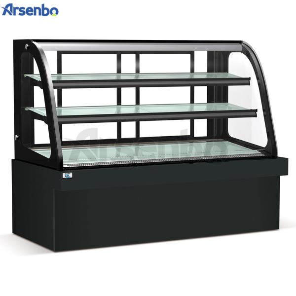 Upright 50HZ Cake Display Refrigerator Multiscene Wear Resistant