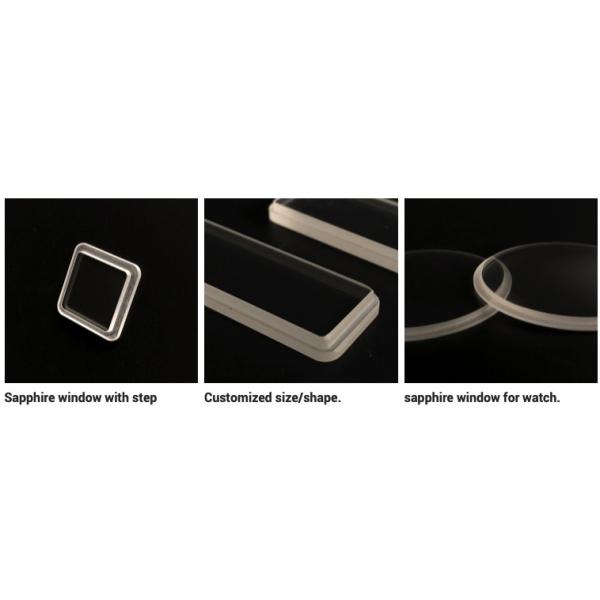 Round Polished Sapphire Optical Windows Scratch Resistance With Hole