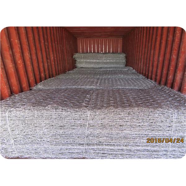 High Zinc Galvanized Gabion Basket Wire Cage For Protect Soil and Water Loss