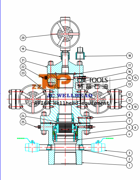 Single Completion Wellhead Casing Head Forging 9 5/8" X 5000psi API 6A