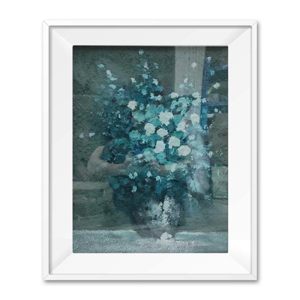 Pure Hand Painted Modern Abstract Texture Mural Oil Painting for Customizable Hotel Home Entrance Decorative Flower Art