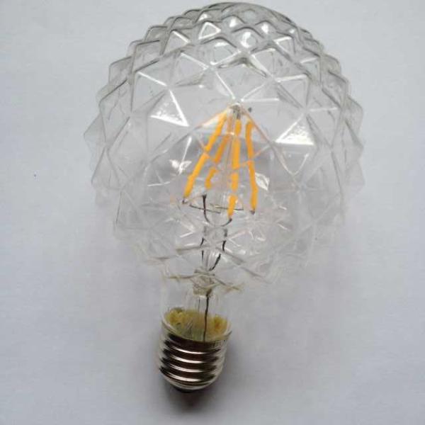 decoration lighting LED filament Globe bulbs G30 crystal cut glass