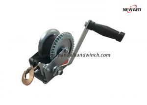 China Strap Portable Boat Trailer Manual Hand Winch 1600lbs White Zinc Coated CE Passed on sale
