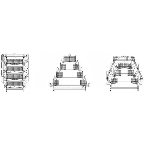 A Type Chicken Egg Laying Equipment Easy Install Automatic Poultry Breeding Equipment