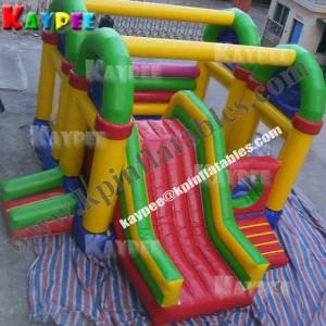 China Mix colourful combo,inflatable combo game,bouncer with slide obstacle KCB059 on sale