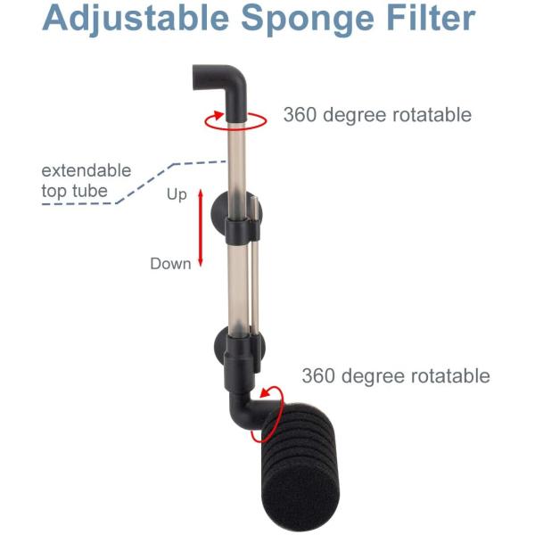 Turtle Sponge Filter Air Pump For 10 Gallon Tank