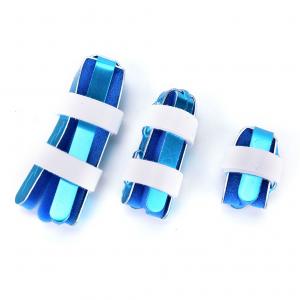 Buy cheap Blue color hand brace splint S M L size aluminum finger sport for medical product