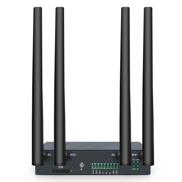 Industrial 4G Router with SIM Slot, 2.4G 300Mbps IoT 4G Wireless Router