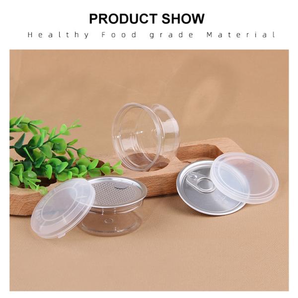Mini Clear Pet Jars / 55ml Food Grade Plastic Storage Jars With EOE