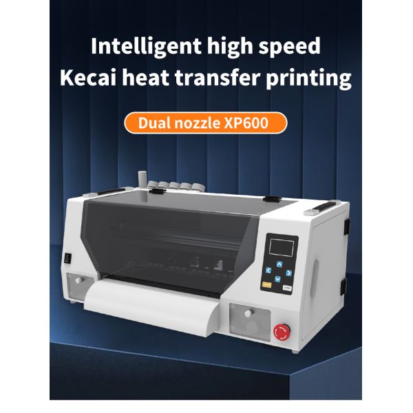 KECAI 12 Inch A3 Brand New Model DTF Printer XP600 With Powder Shaking Machine Integrated Full-Automatic Textile Apparel T-shirt