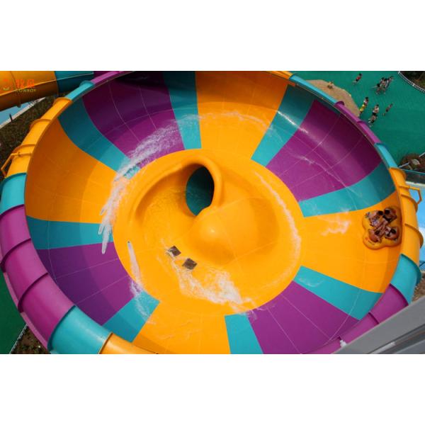 Hotel Wearproof Bowl Water Slide , Toilet Water Slide Steel Structure