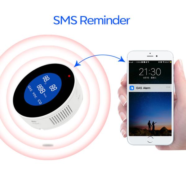 CE Wifi Multi Gas Leak Detector Carbon Monoxide Alarm And Smoke Detector