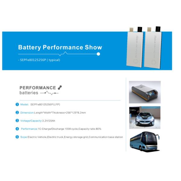 Lithium Phosphate Rechargeable Batteries , Electric Freight Car Deep Cycle Rv Batteries High Energy Density