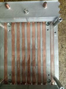 Buy cheap Anodized Copper Aluminum Fin Copper Tubes Copper pipe Heat Sink 80W-200W product