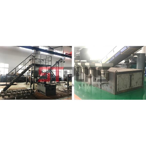 Voltage Customized PET Washing Line , Durable PET Plastic Recycling Machine