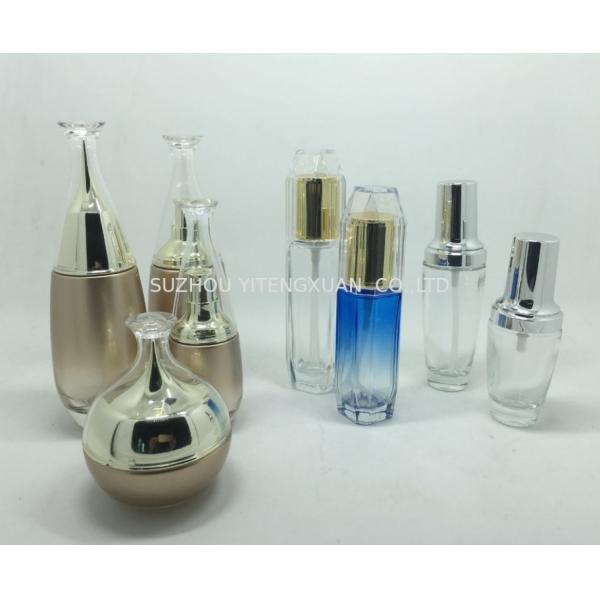 Red Empty Cosmetic Containers 30g 50g Essential Oil Glass Dropper 30ml 50ml 80ml 100ml