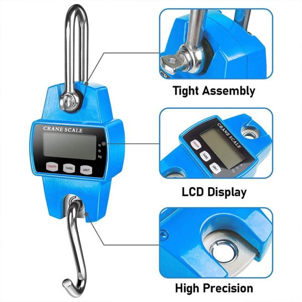 CRANE SCALE 300KG Portable Electronic Hanging Scale with LCD Display Digital LED Display OEM/ODM Supported