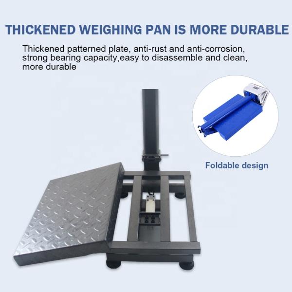 Industral Scale Digital Electronic 150kg/500kg Carbon Steel Bench Postal Platform Scale with LCD Display Pressure Sensor