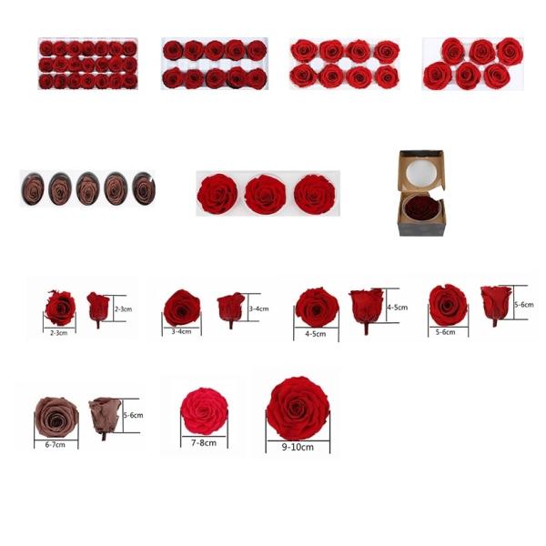 Artificial Cell Replacement Dyeing 5-6cm Immortal Rose Flower