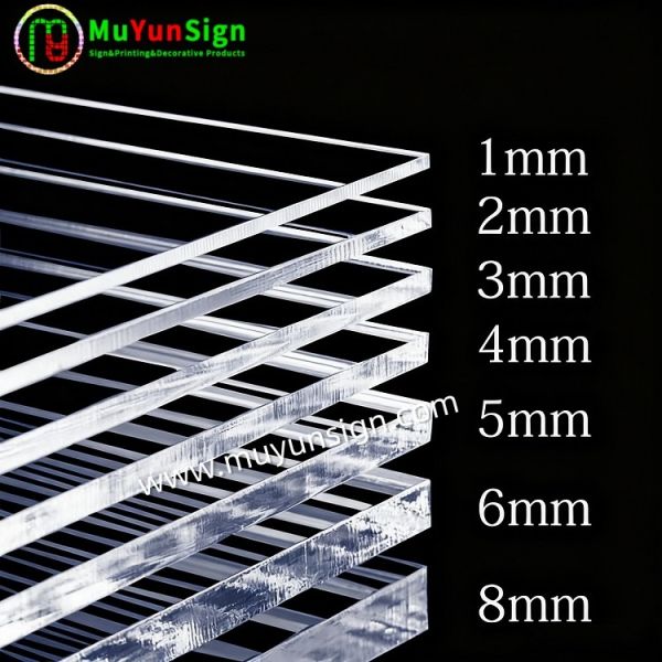 Transparent Acrylic Sheet 3mm Clear Panel with High Transparency and Durable Surface Ideal for CNC Laser Cutting and Engraving Projects