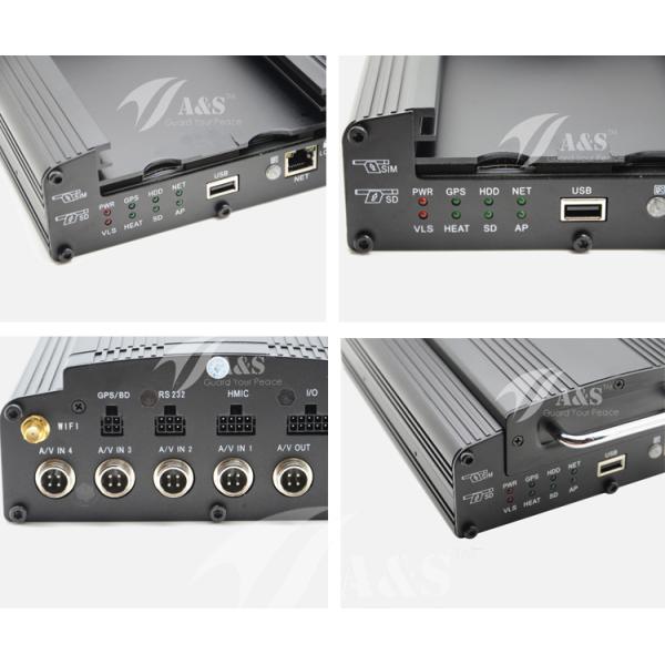 Full 720P 4CH Hard Disk 3G 4G Mobile DVR with GPS & Wi-Fi