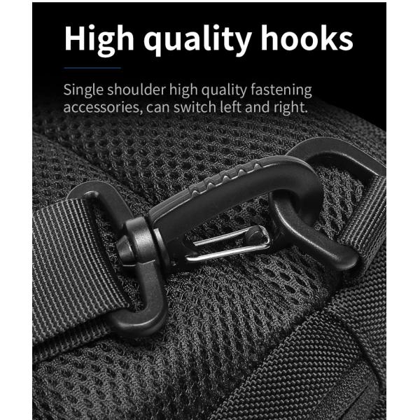 Wholesale new custom logo waterproof large capacity Single Shoulder Messenger Bag USB charging men chest bag