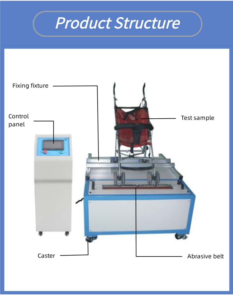 Baby Stroller Wheel Abrasion Resistance Testing Machine
