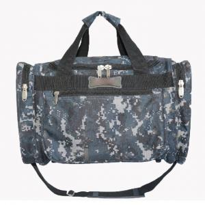 China Camouflage Polyester Outdoor Duffel Bag With Adjustable Shoulder Strap on sale
