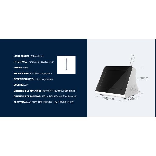 980 nm blood vascular cleaning vascular removal laser beauty device