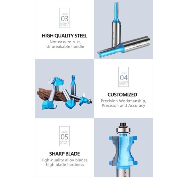 Lamboss Convex Edging Router Bit for Door Woodworking High Quality Carbide Milling Cutter