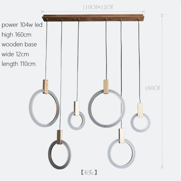 Unusual Acrylic Contemporary pendant lights Circle Lampshade For indoor home Lighting