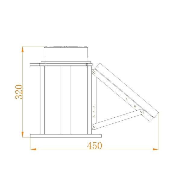 2000cd Solar Obstruction Light Lithium Ion Battery For Telecommunication Tower