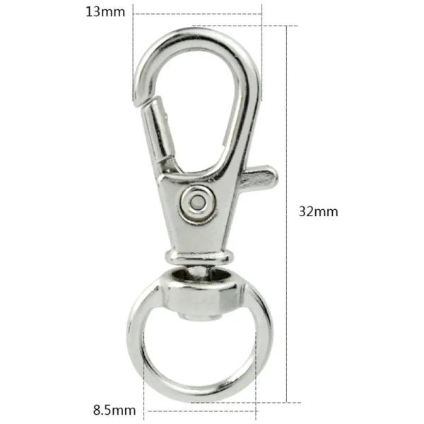 Stainless Steel Lobster Claw Clasp for Swivel Lanyard Snap Hook Other Applications