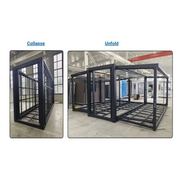 20FT Expandable Prefab Container House with Weatherproof and Corrosion Resistant Steel Frame for Quick Installation