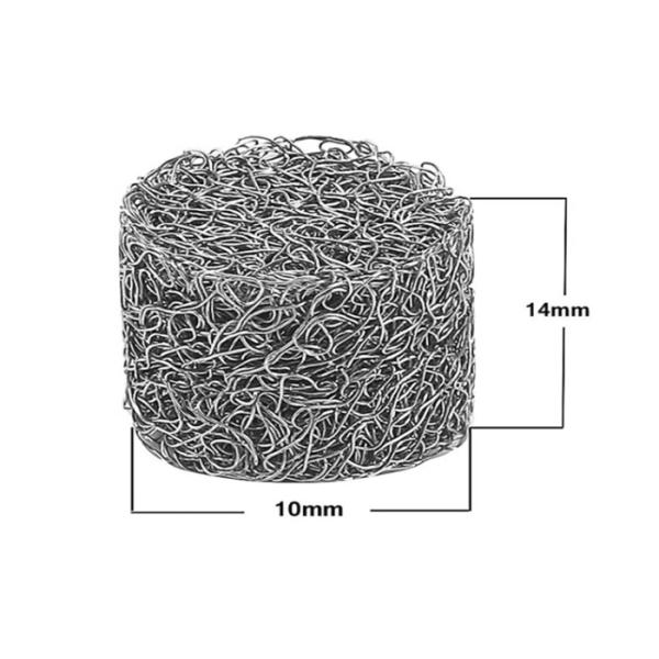 Aerospace Copper / SS Compressed Knitted Mesh Customized Rust Resistance