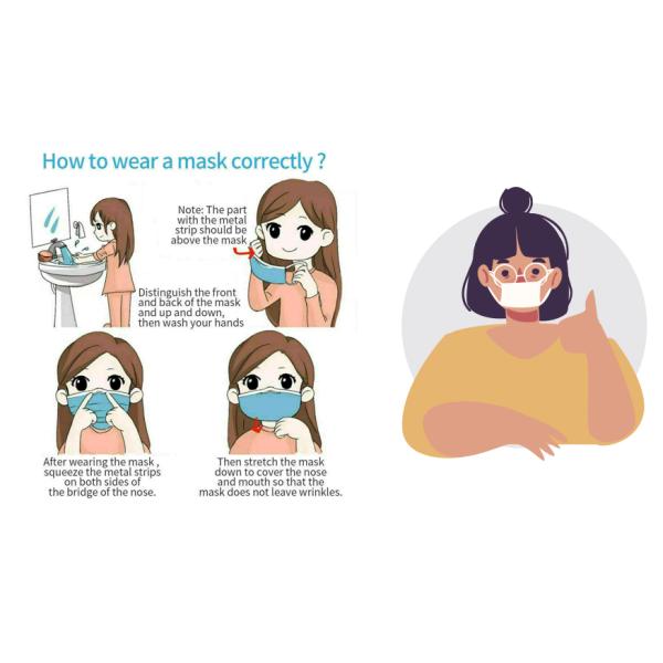 Hypoallergenic 3 Layer Disposable Medical Face Mask