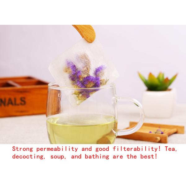 Corn Fiber Disposable Tea Bag Small Bubble Bags 7 * 10cm Heat Resistance