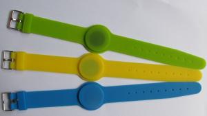 Buy cheap RFID wrist watch style soft silicone wristbands, NFC wrist watch buckle soft silicone wristbands, adjustable wristbands product