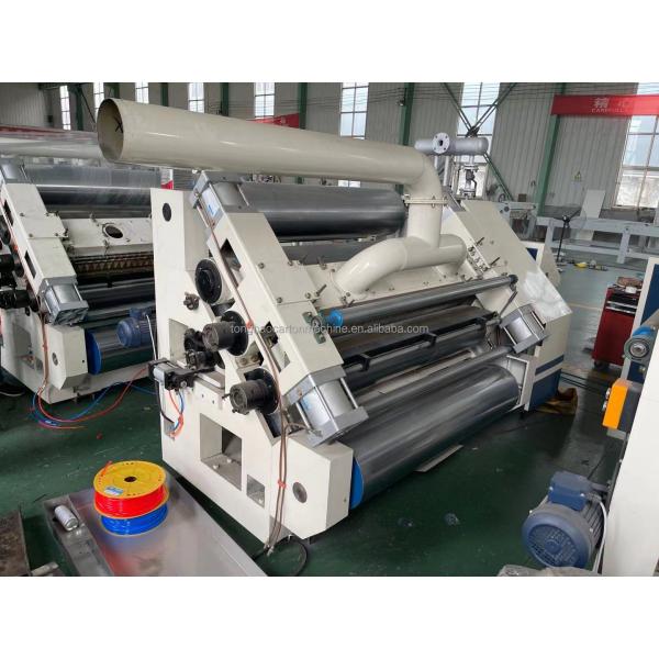 UV Flute Type Single Facer Machine for Corrugated Cardboard Production in Carton Plant