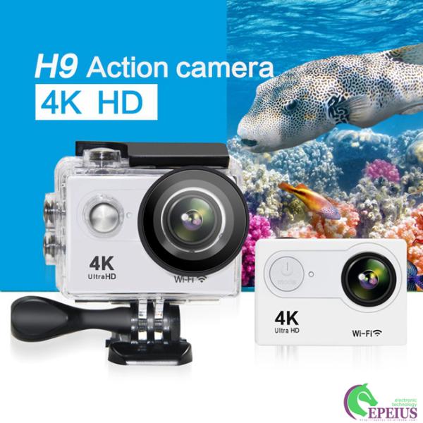 170D Lens Waterproof Action Camera H9 WiFi 4K 2"LCD High Speed Sport Camcorder