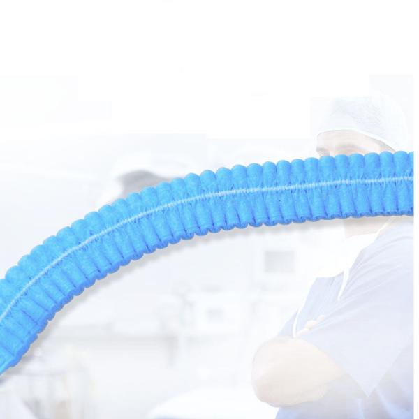 Round Soft Disposable Head Cap , Breathable Medical Head Cover