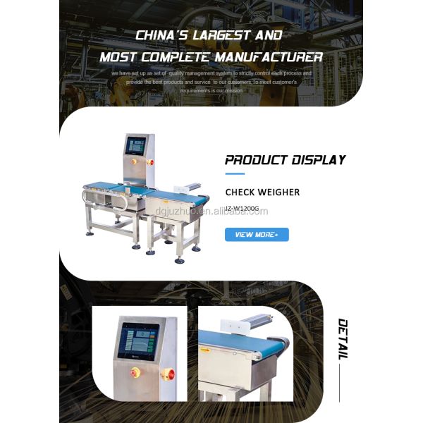 Sectional Automatic Check Weigher Machine Weight Checker Equipment System JZ-W Series