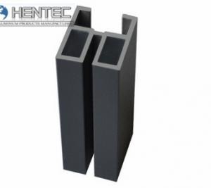 PVDF Aluminum Extrusion Profiles For Sliding Door , With Finished Machining