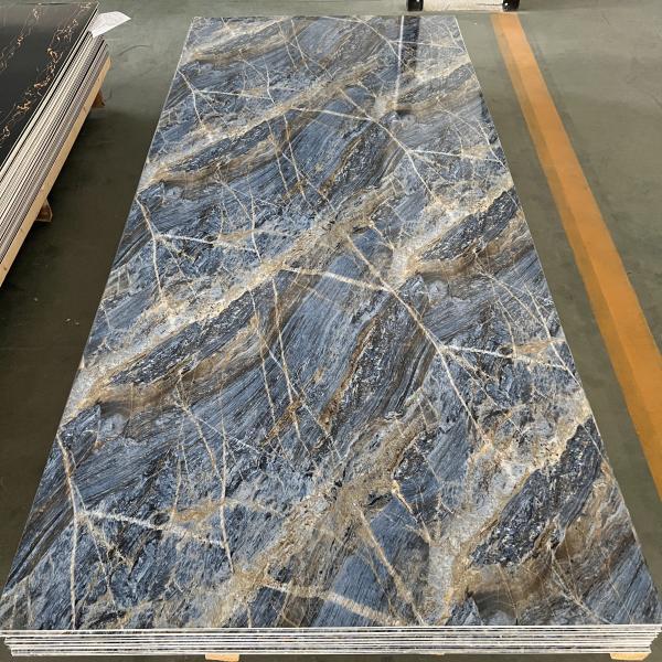 2.8mm Thickness PVC UV Marble Board for Interior Wall Decoration 1220x2800mm Exporter