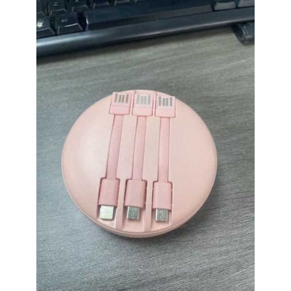 Mirror Wired Power Bank 10000mAh Mini Slim Portable Fast Charging Compact Mobile Charger