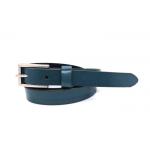 China Blue Thin Retro 130cm Women Skinny Leather Belts for sale