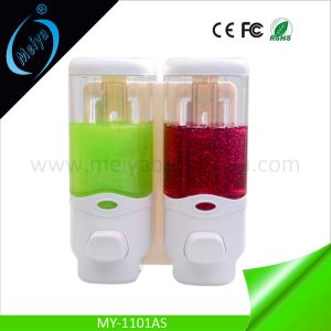 double soap holder, wall mounted soap container